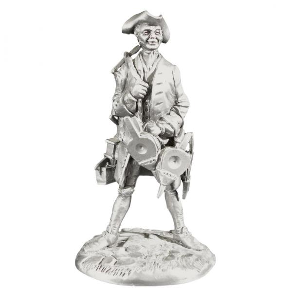 Zinnfigur Der Mausefallenhändler - Mausefallen, Blasbälge, H: 10,5 cm