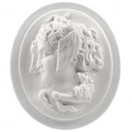 Medaille, Meissen, Biskuitporzellan, L: 6,5 cm
