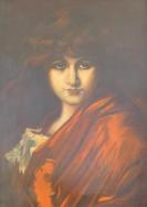 R. Zarges, 1917: Gemälde Juanita. Öl auf Leinwand