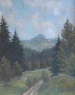 Adolf Joos, Gemälde Landschaft mit Schneekoppe