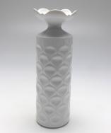 Vase, Meissen, weiß glasiert, H: 23 cm