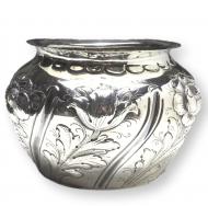 Vase, Blumenvase, 925er Sterling Silber, London, 1890, SB, D: 17 cm, 445 g
