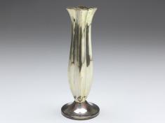 kleine Vase, Blumenvase, Tischvase, 835 Silber, H: 14 cm, 66 g