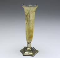 kleine Vase, Tischvase, Heinrich Mohr, Pforzheim, 800er Silber, H: 11,5 cm, 38 g