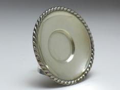 kleiner Teller, Gebr. Deyhl, Schwäbisch Gmünd, 925er Sterling Silber, D: 6,7 cm, 20 g