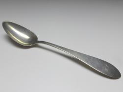 1x Suppenlöffel, Löffel, 19. Jh., Silber, Proll, L: 22,7 cm