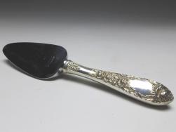 kleines Käsemesser, Messer, Dekor Rosen, 925er Sterling Silber, S. Kirk & Son, USA, L: 16,5 cm