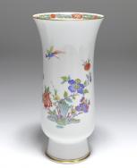 Vase, Meissen, reiche indische Blumen- und Vogelmalerei
