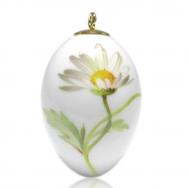 Miniatur-Ei, Meissen, Blumenmalerei Margerite, H: 5 cm